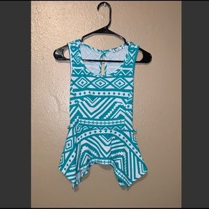 ❤️ Turquoise Flare Blouse